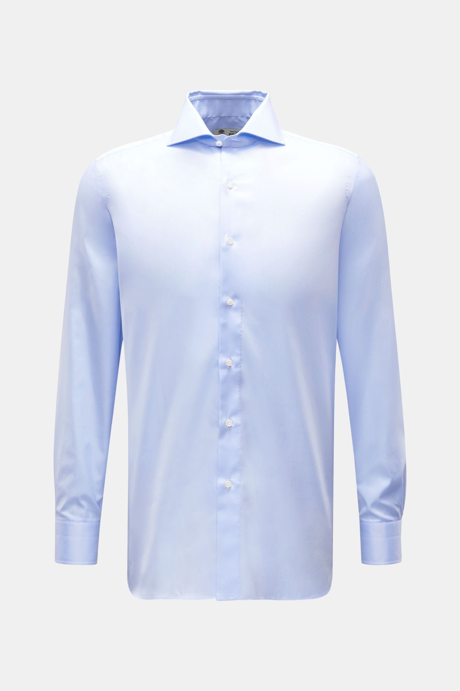 Borrelli Business shirt 'Nando' shark collar - light blue 5
