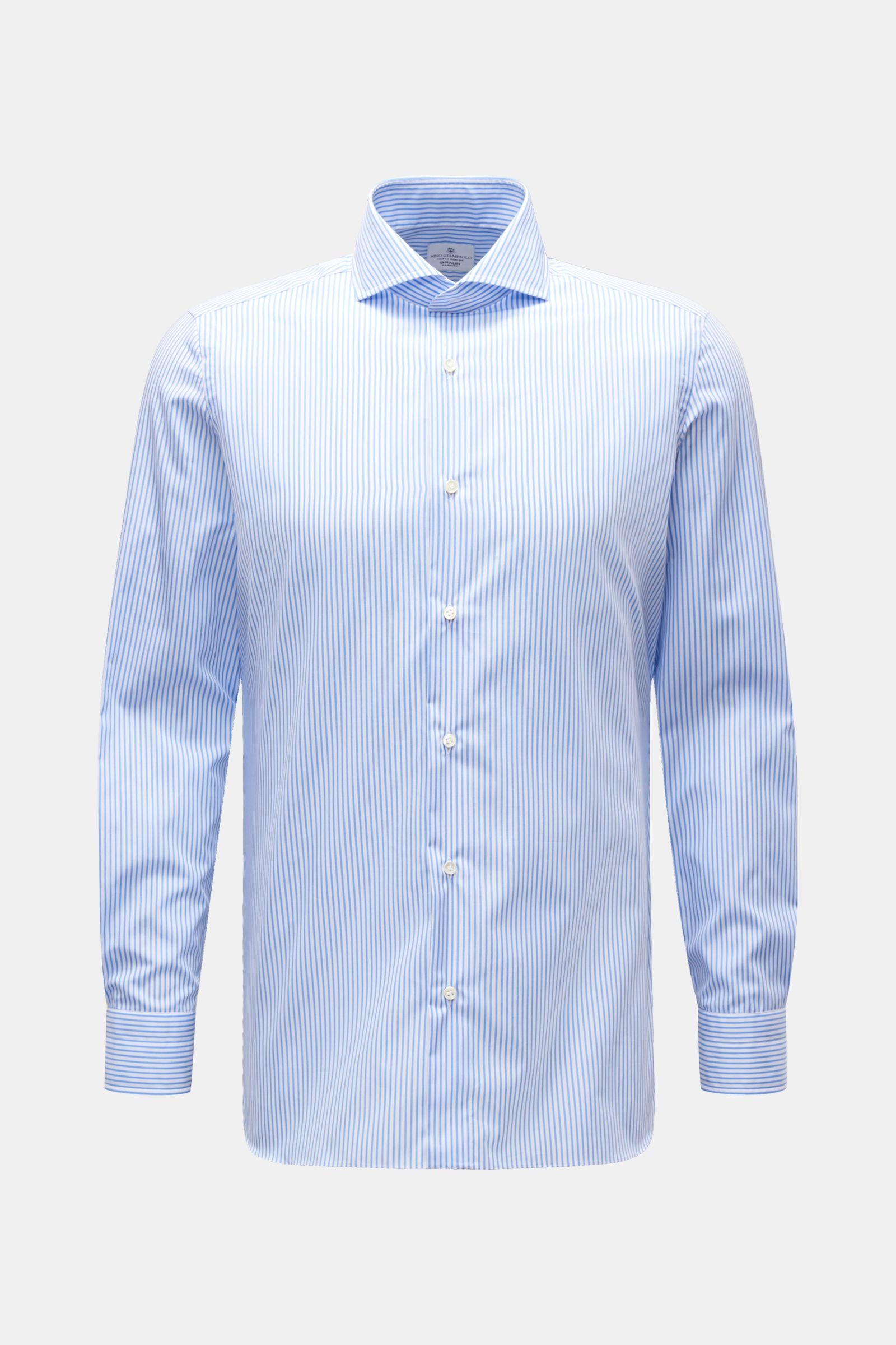 Giampaolo Business shirt shark collar - Light blue