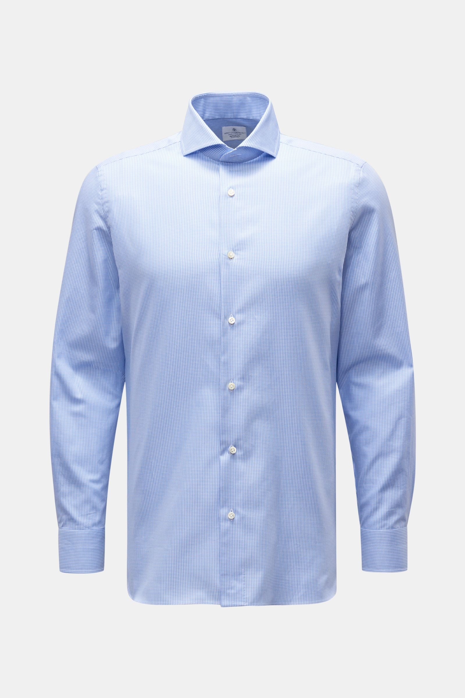 Giampaolo Business shirt shark collar - checked