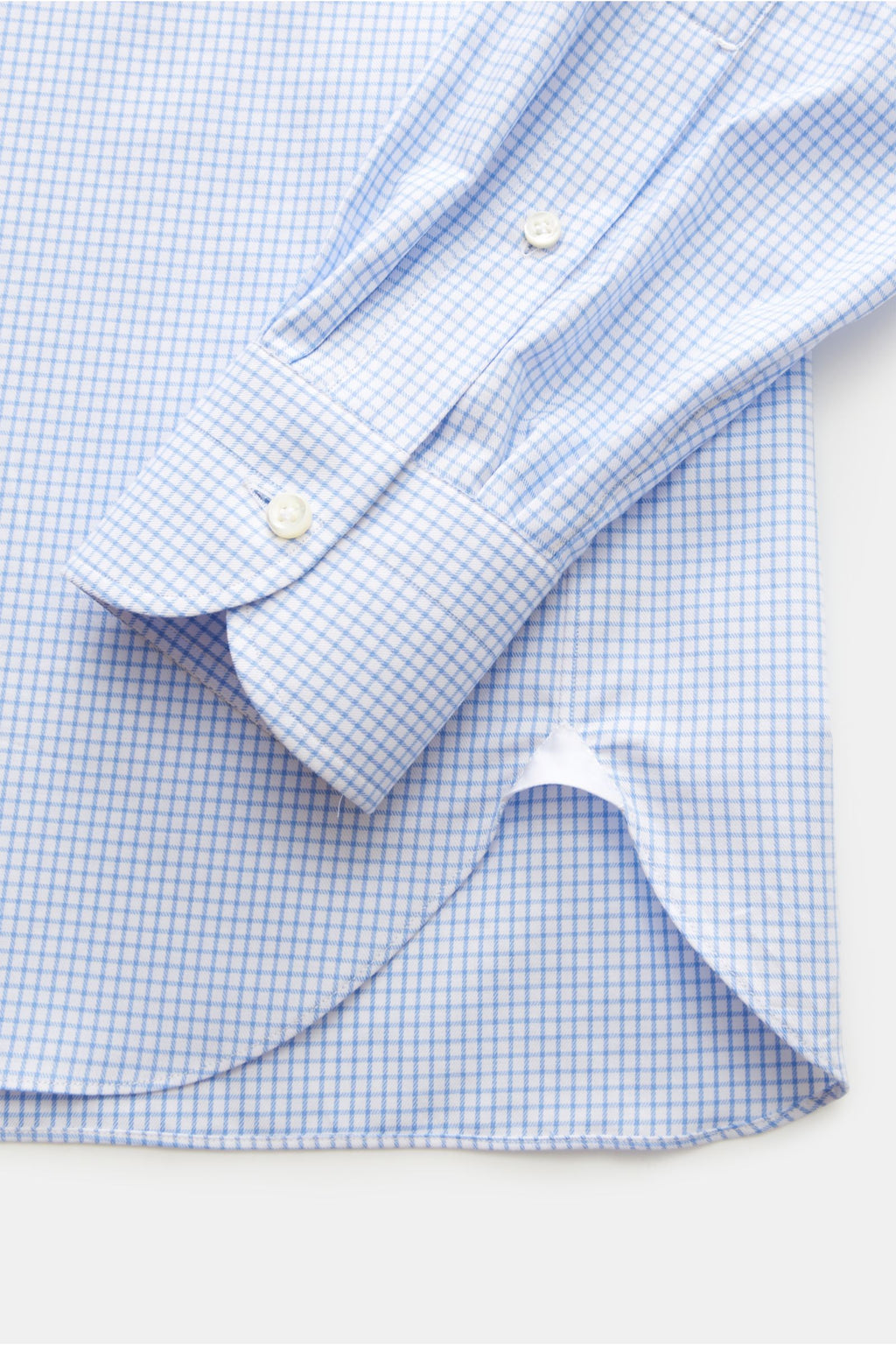Giampaolo Business shirt shark collar light blue/white ed - Light blue