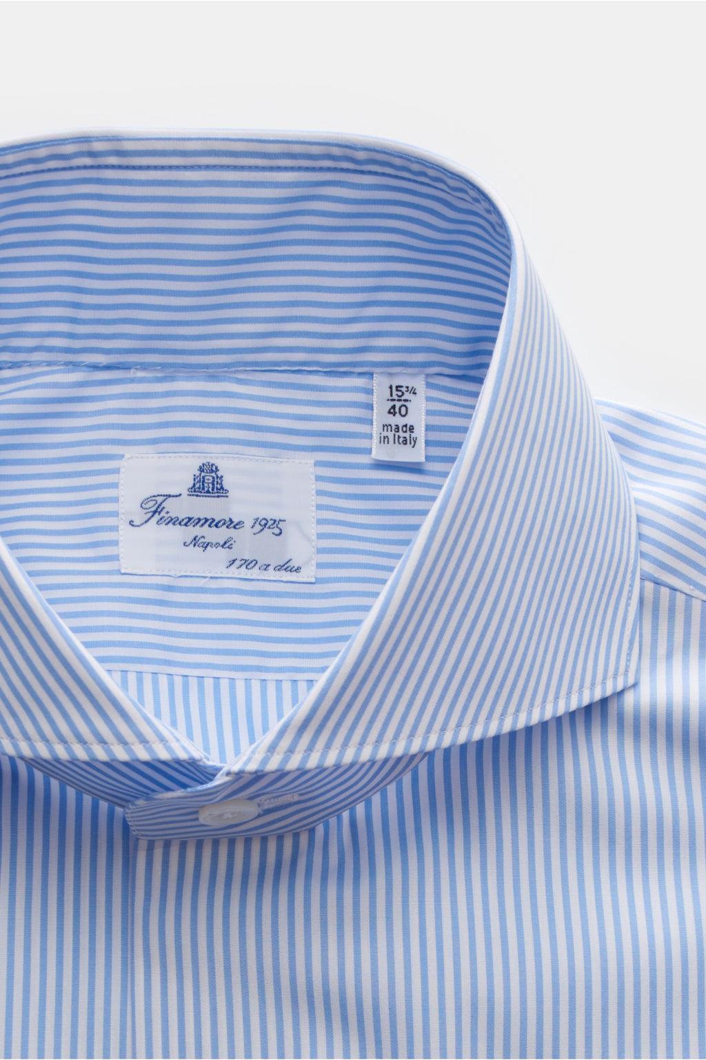 Finamore Business shirt 'Sergio Milano' shark collar - striped