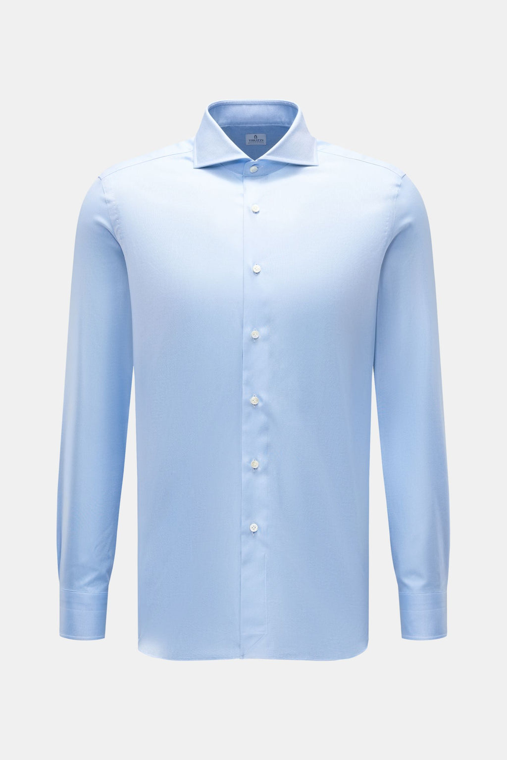 Truzzi Oxford shirt shark collar 'Napoli Busto' - Light blue