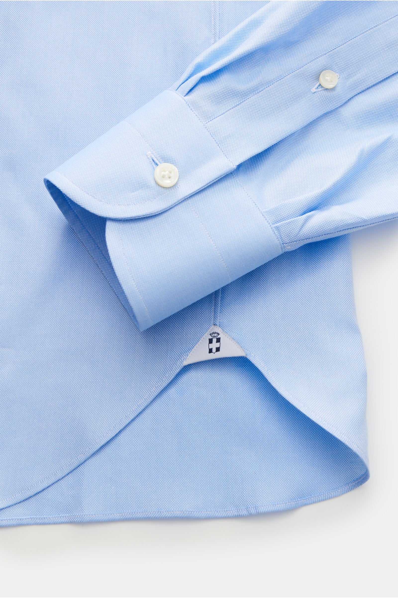 Truzzi Oxford shirt shark collar 'Napoli Busto' - Light blue
