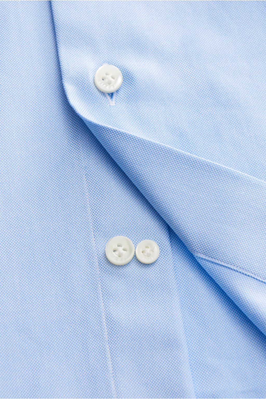 Truzzi Oxford shirt shark collar 'Napoli Busto' - Light blue