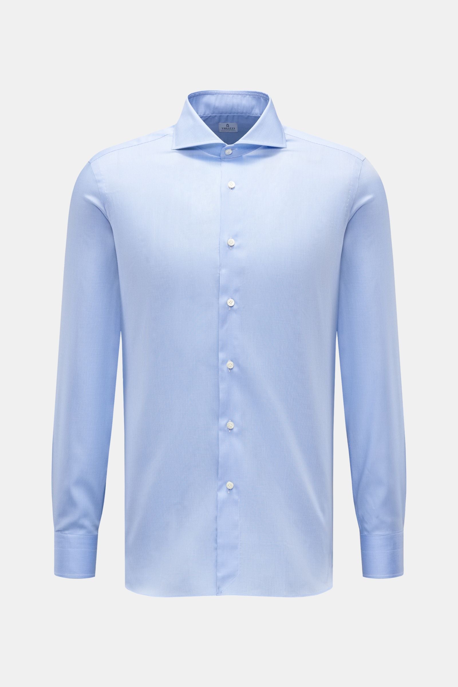 Truzzi Business shirt shark collar 'Napoli Busto' - checked