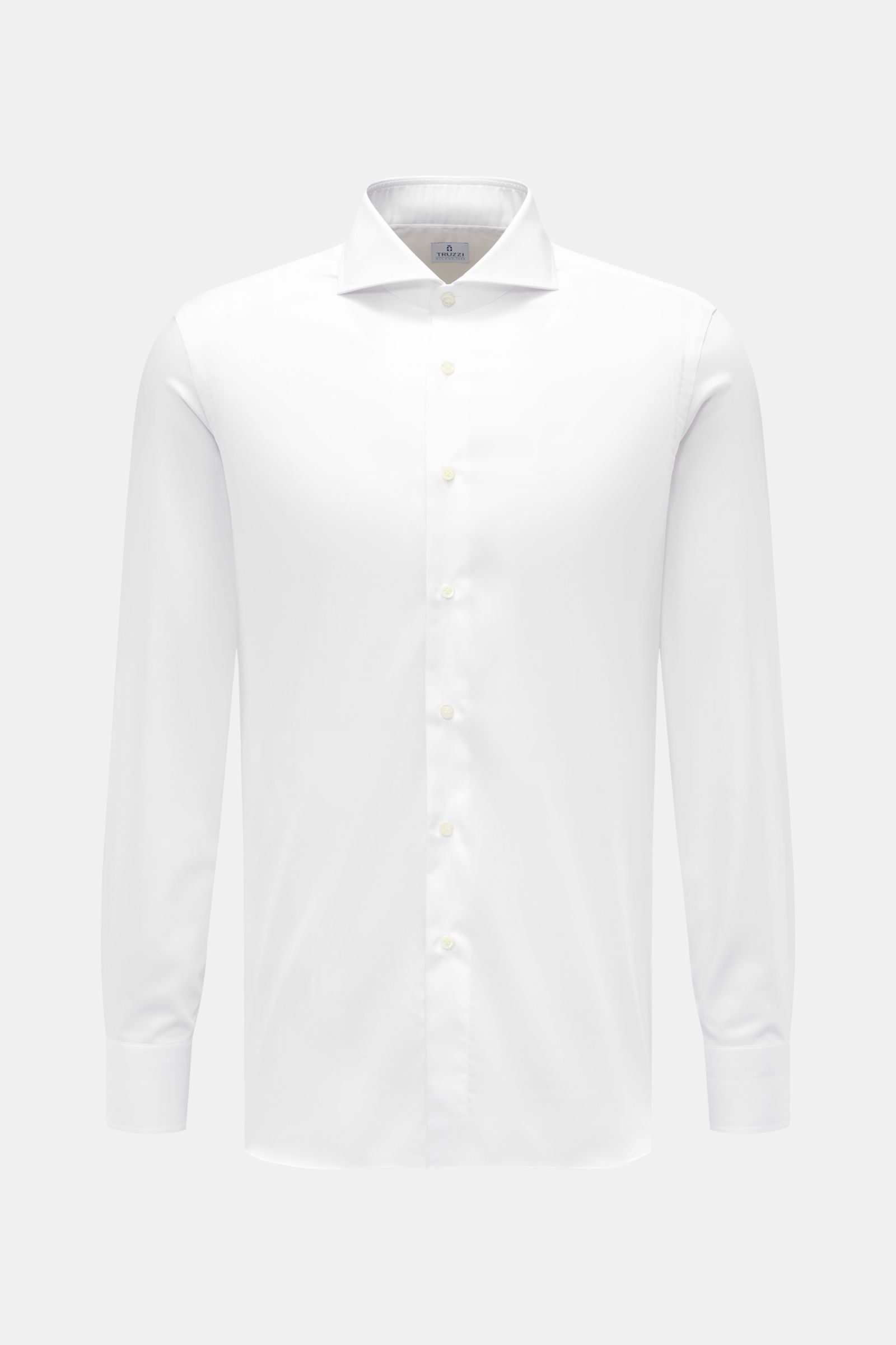 Truzzi Business shirt shark collar 'Napoli Busto' - White