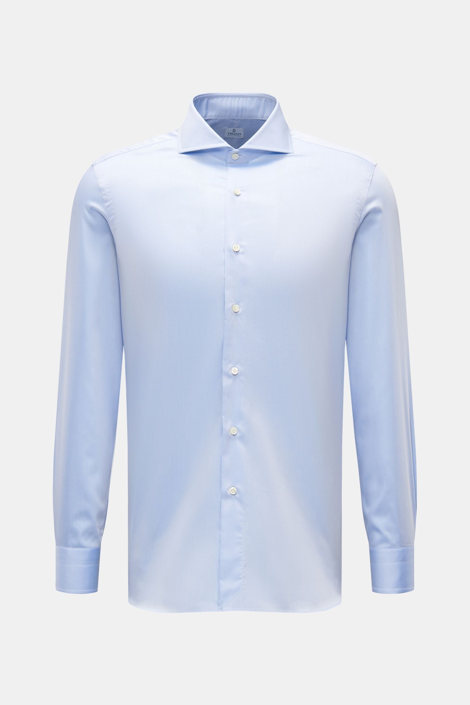 Truzzi Business shirt shark collar 'Napoli Busto' - Light blue