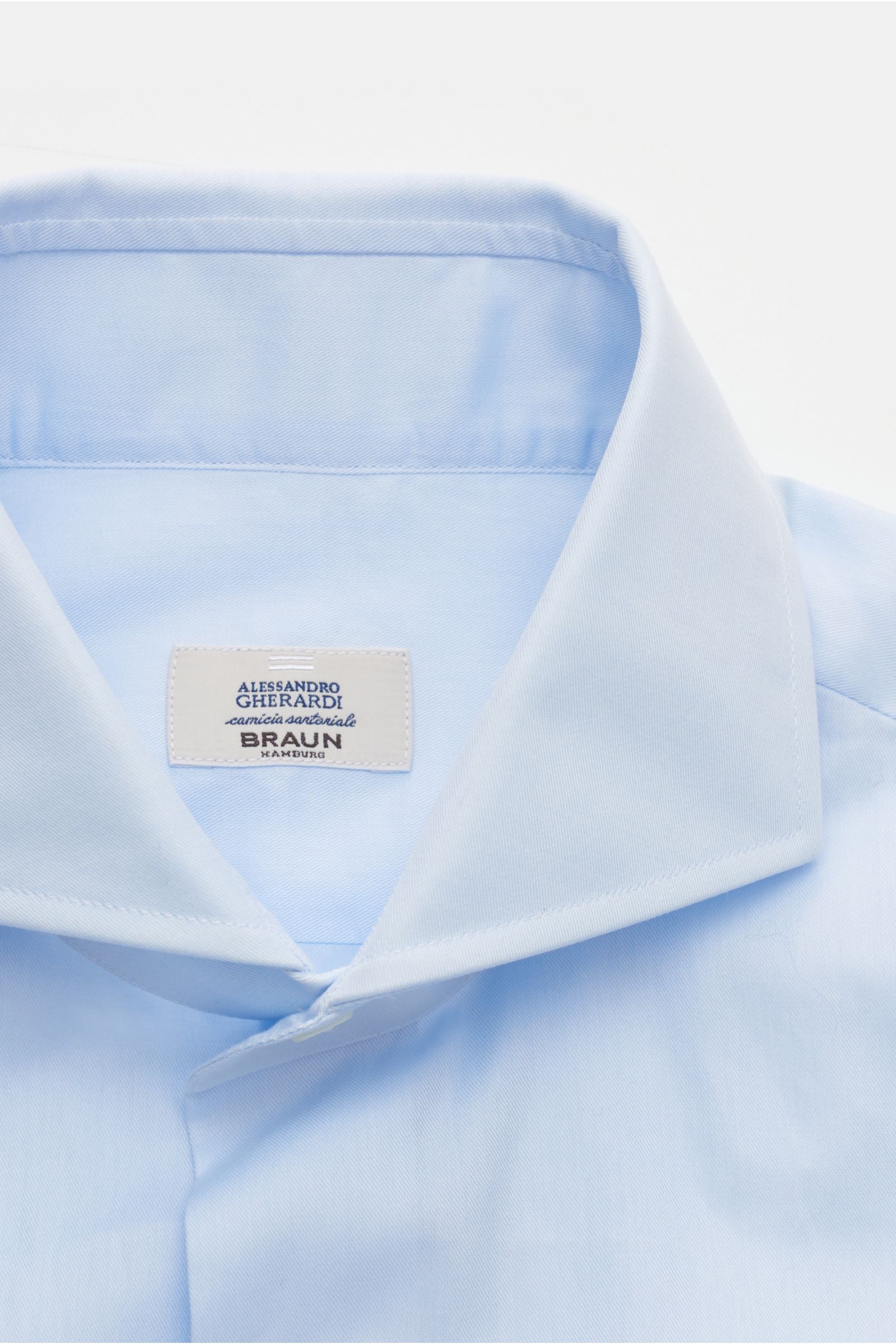 Gherardi Business shirt shark collar pastel - pastel blue