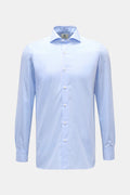 Borrelli Business shirt 'Nando' shark collar light blue/white ed - Light blue