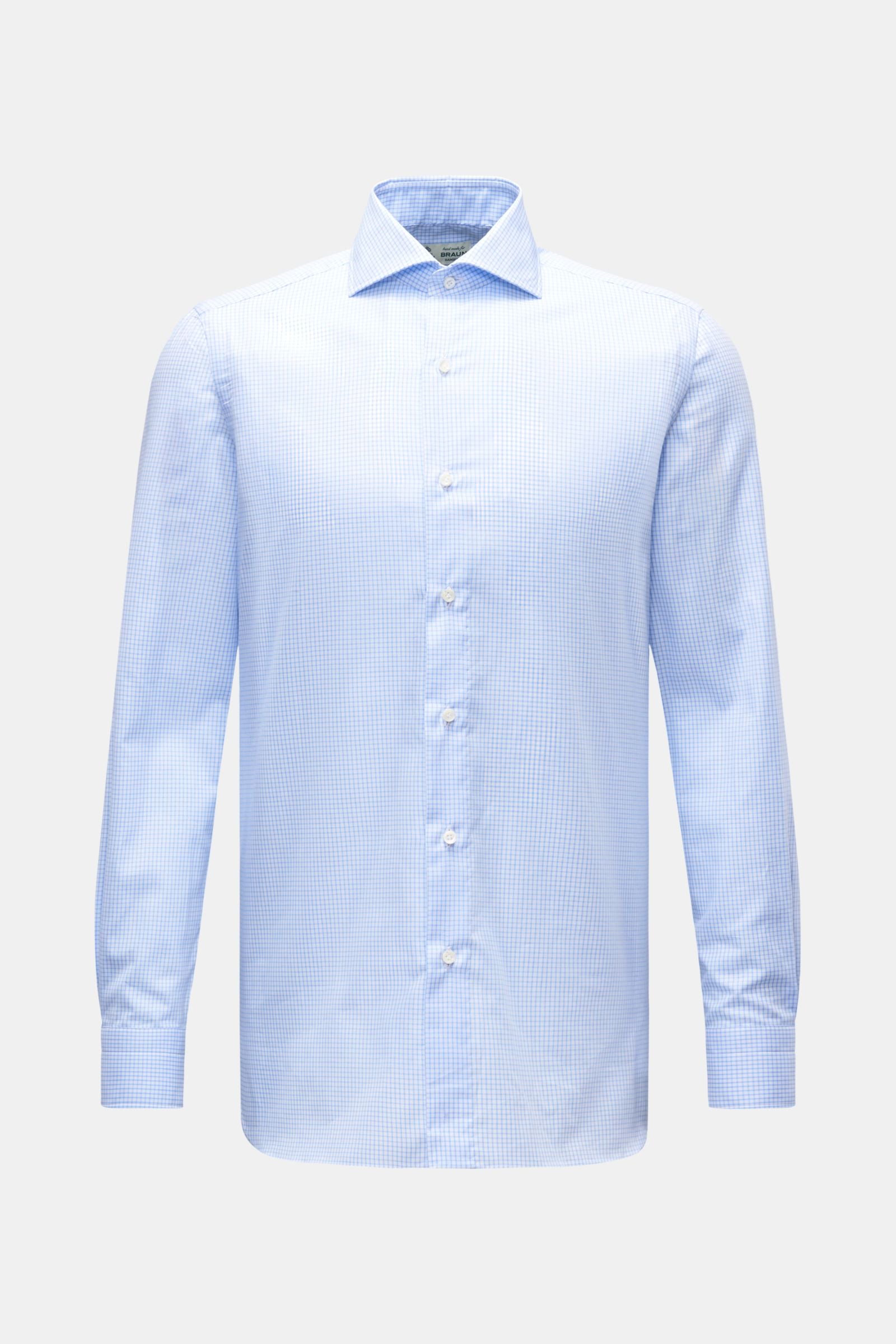 Borrelli Business shirt 'Nando' shark collar e ed - checked