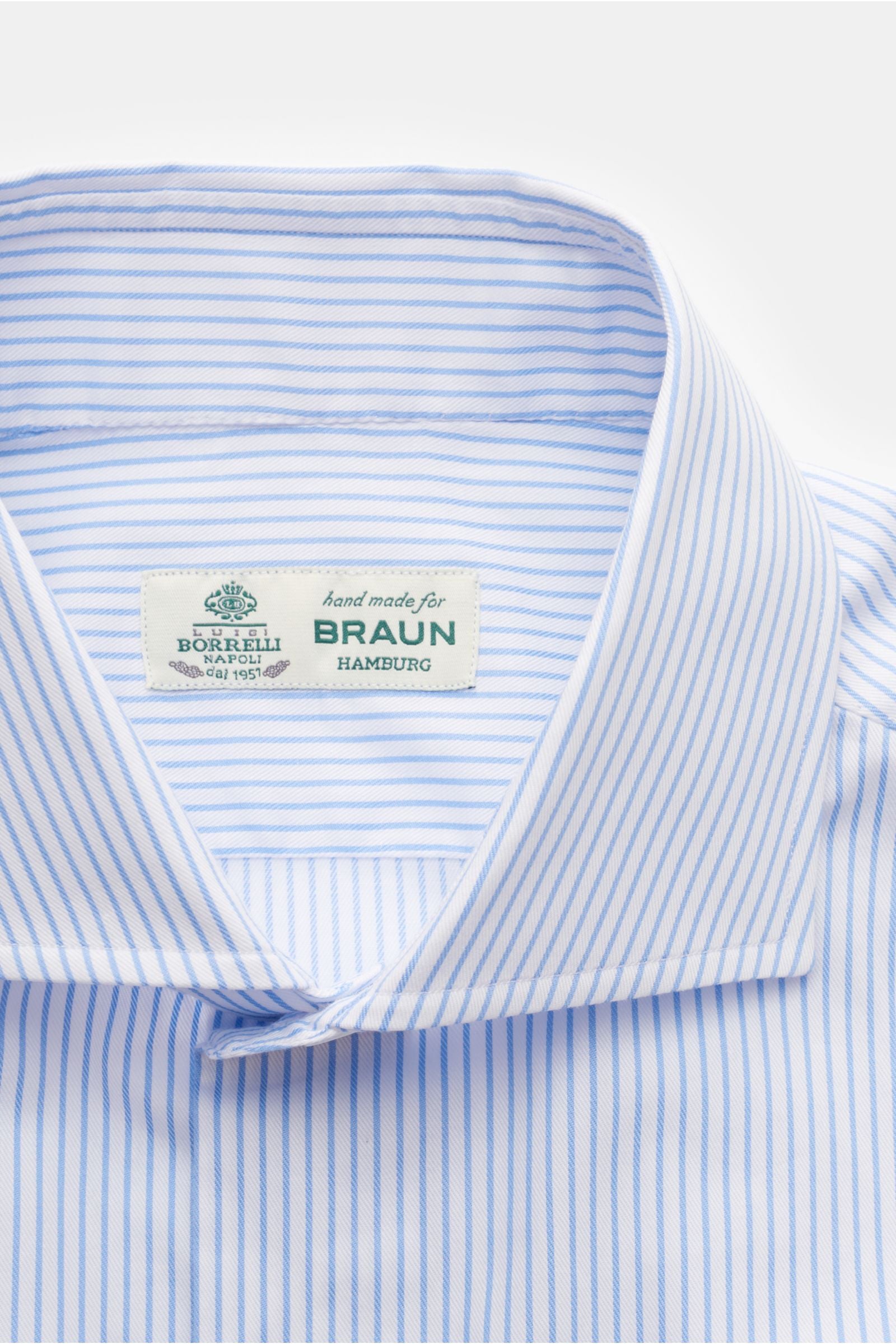 Borrelli Business shirt 'Nando' shark collar e ed - striped