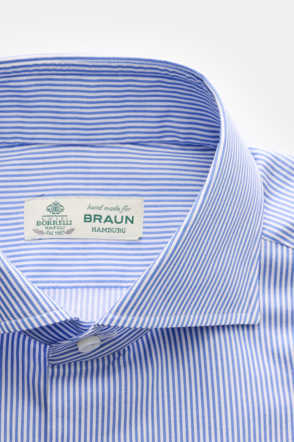 Borrelli Business shirt 'Nando' shark collar e ed - striped 2