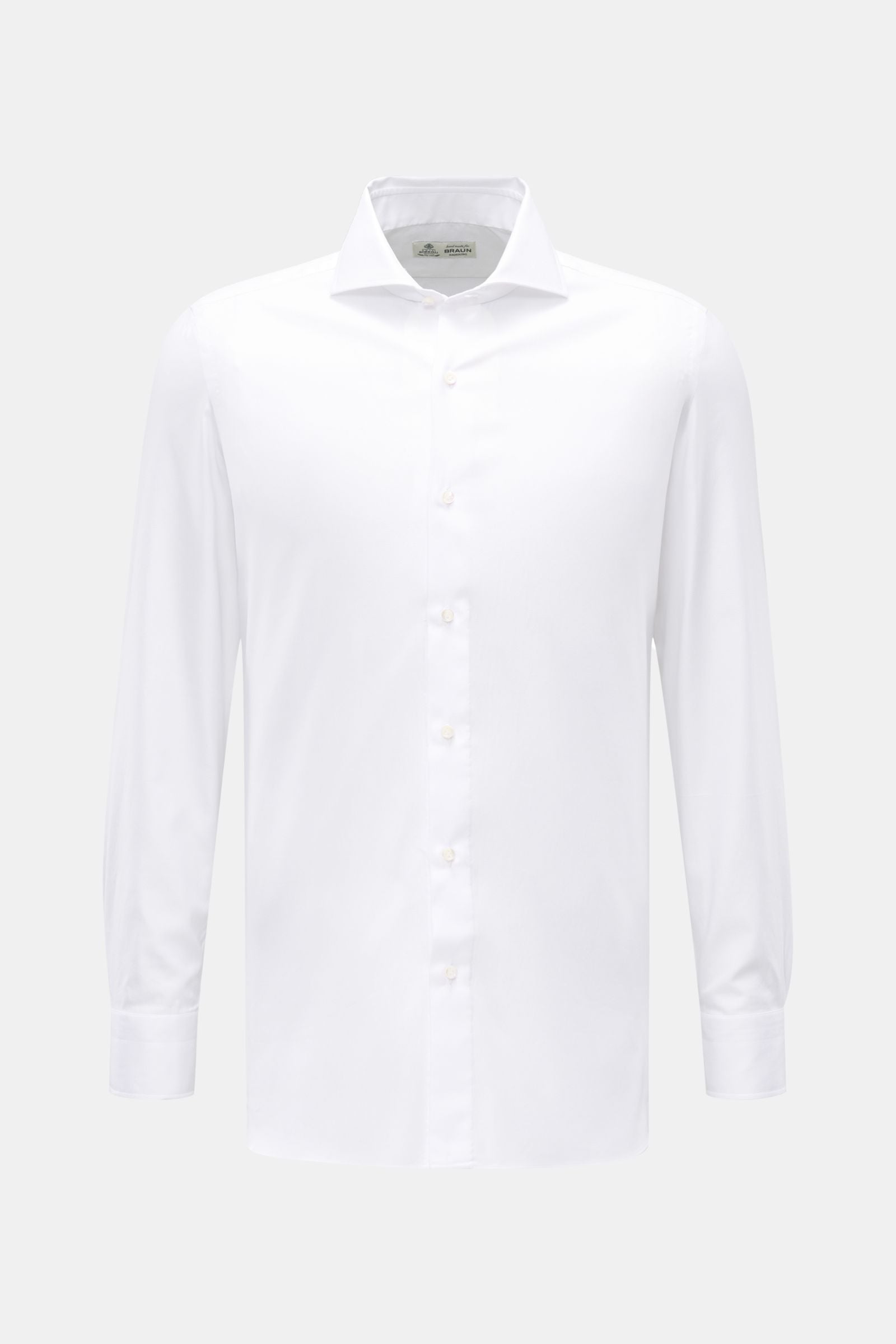 Borrelli Business shirt 'Nando' shark collar - White
