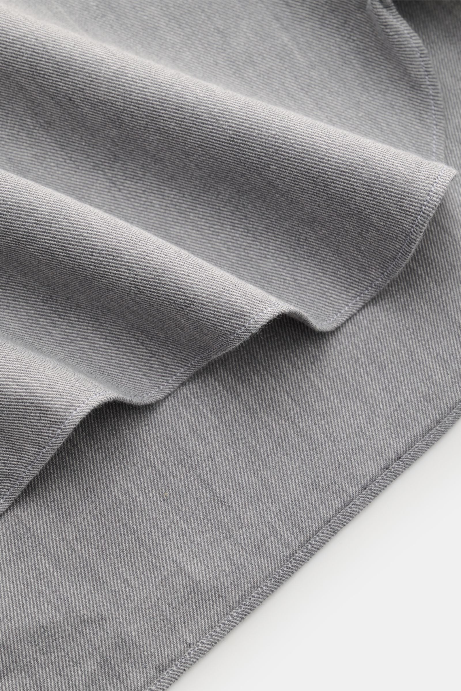 Borrelli Casual shirt 'Gable' Kent collar - grey mottled