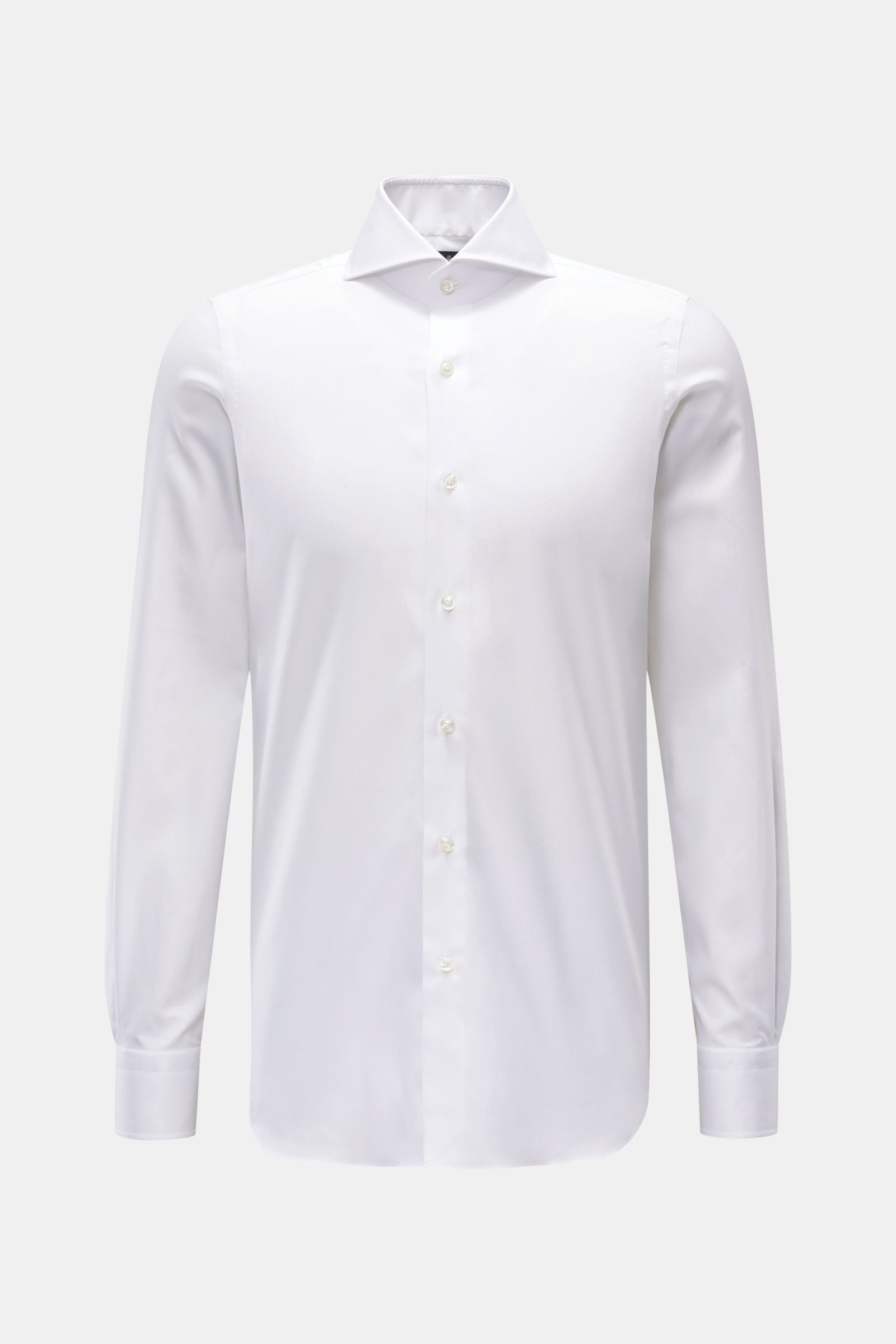 Finamore Business shirt 'Sergio Napoli' shark collar - White