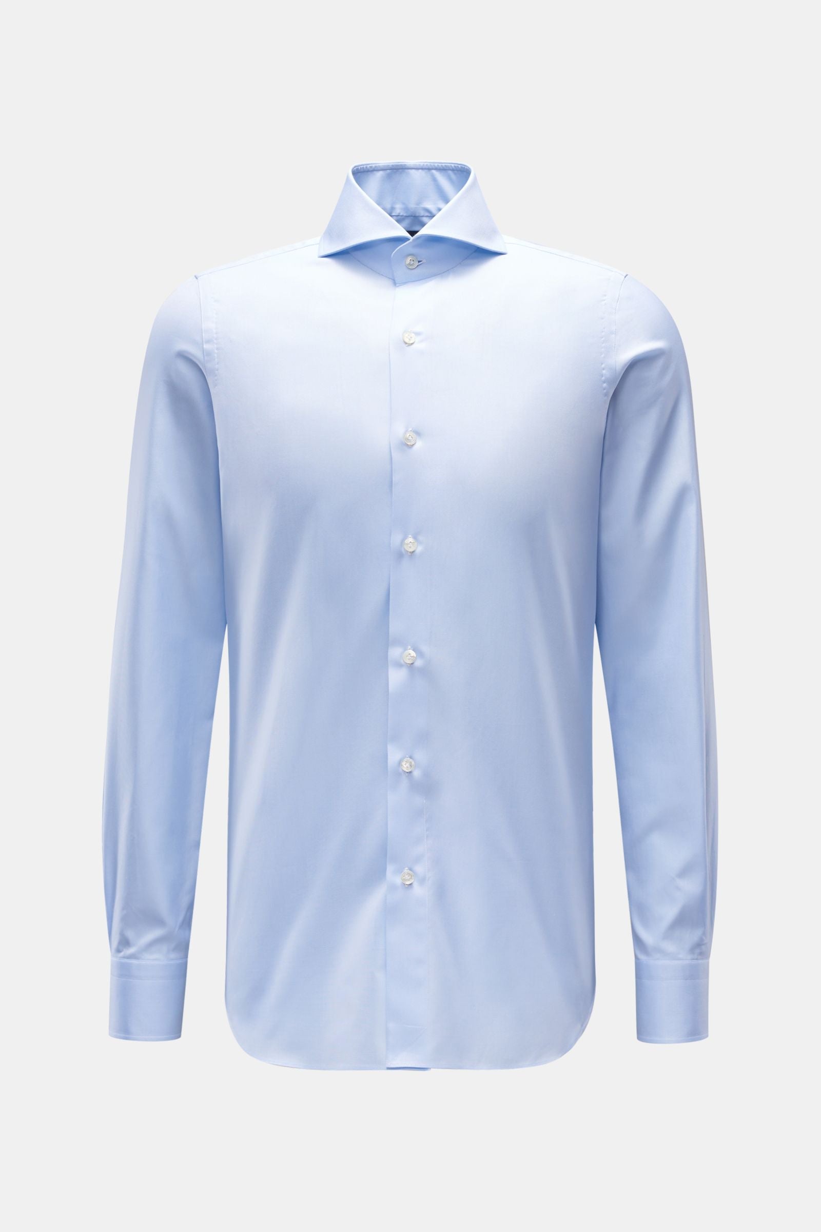Finamore Business shirt 'Sergio Napoli' shark collar - Light blue