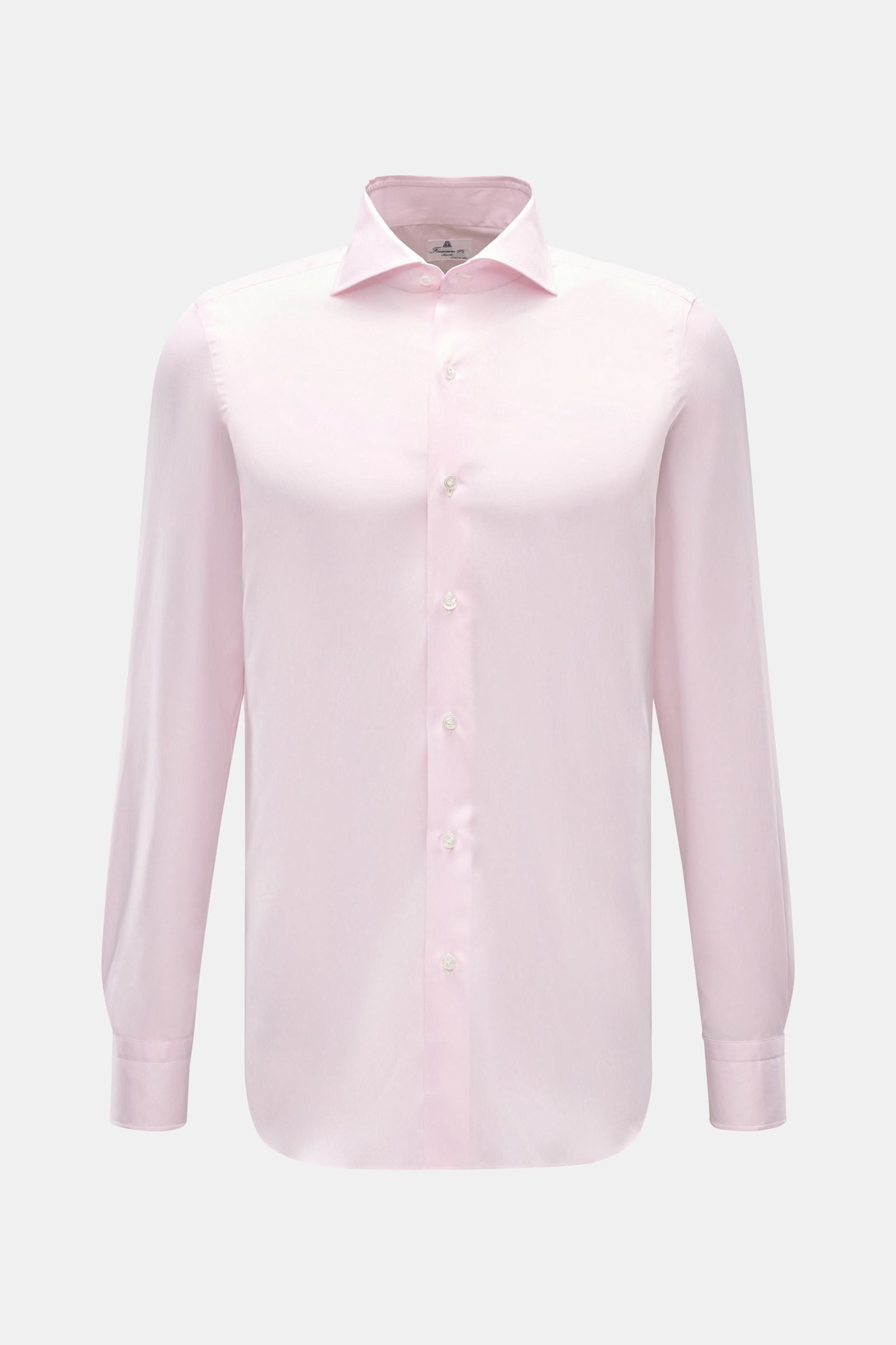 Finamore Business shirt 'Edoardo Napoli' shark collar - rose 2