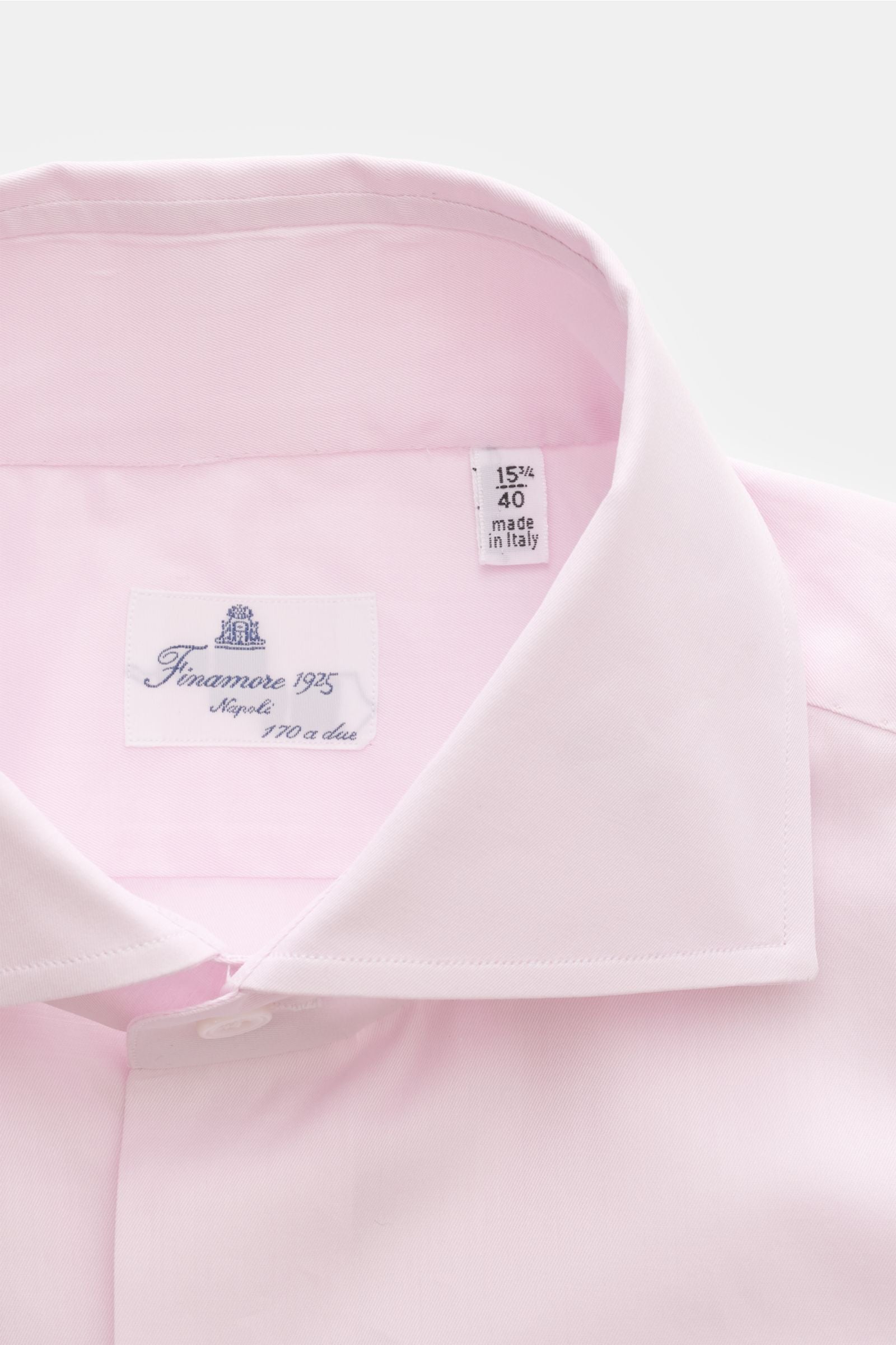Finamore Business shirt 'Edoardo Napoli' shark collar - rose 2