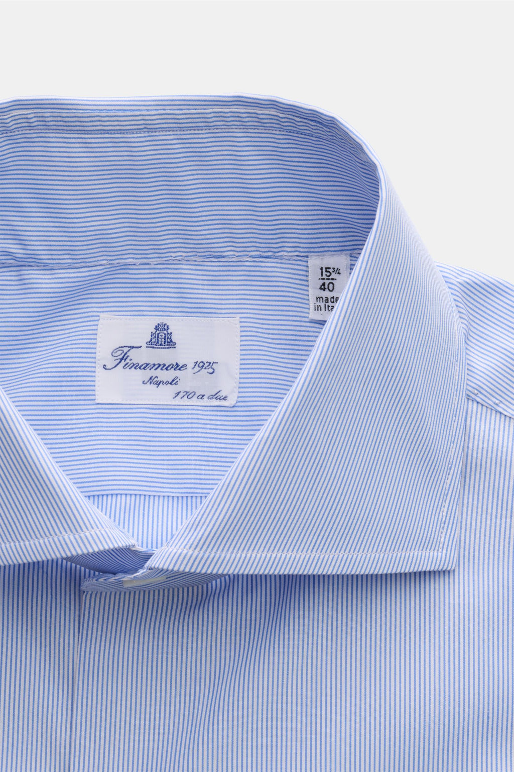 Finamore Business shirt 'Edoardo Napoli' shark collar - striped