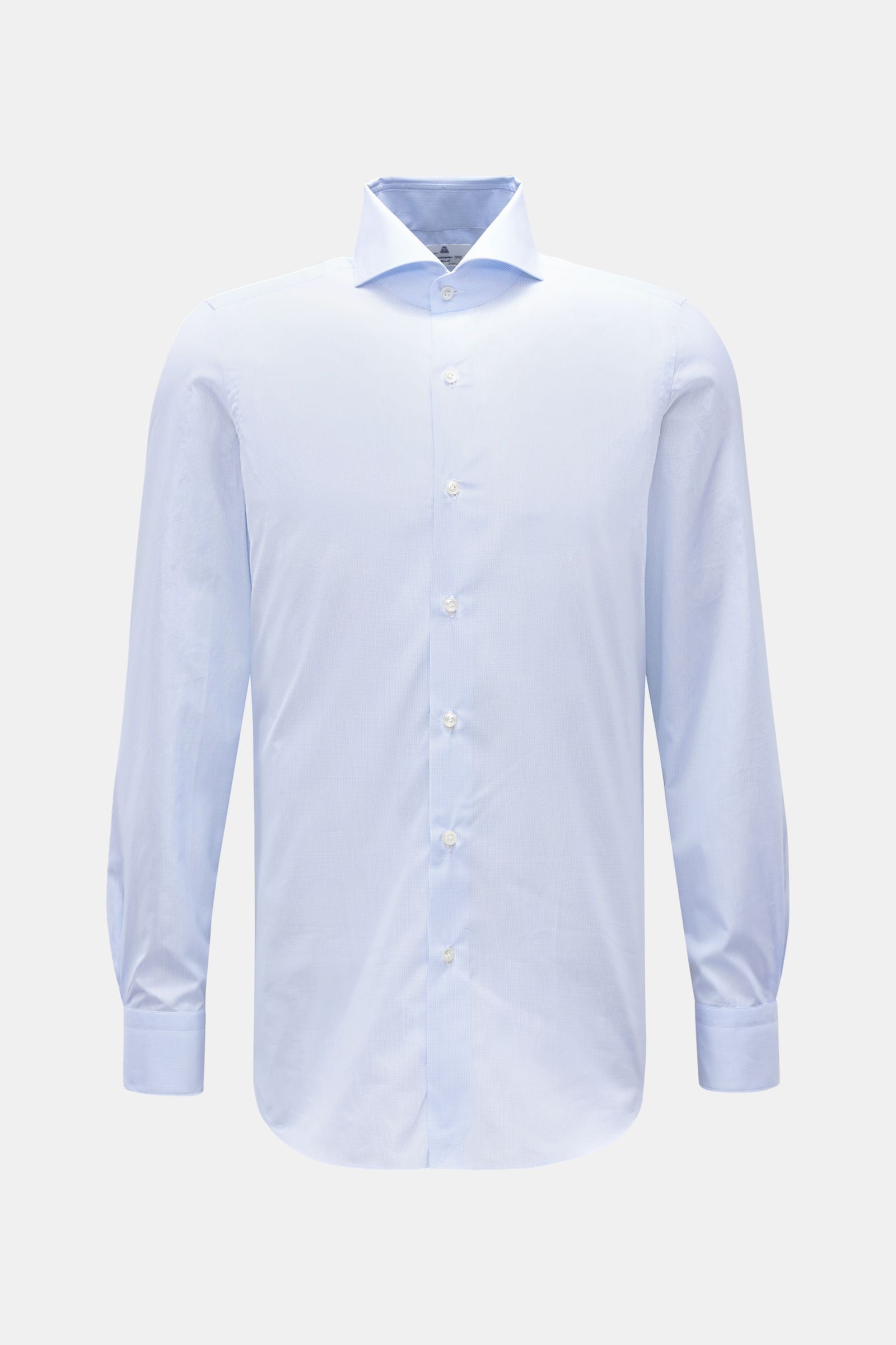 Finamore Business shirt 'Sergio Milano' shark collar - checked