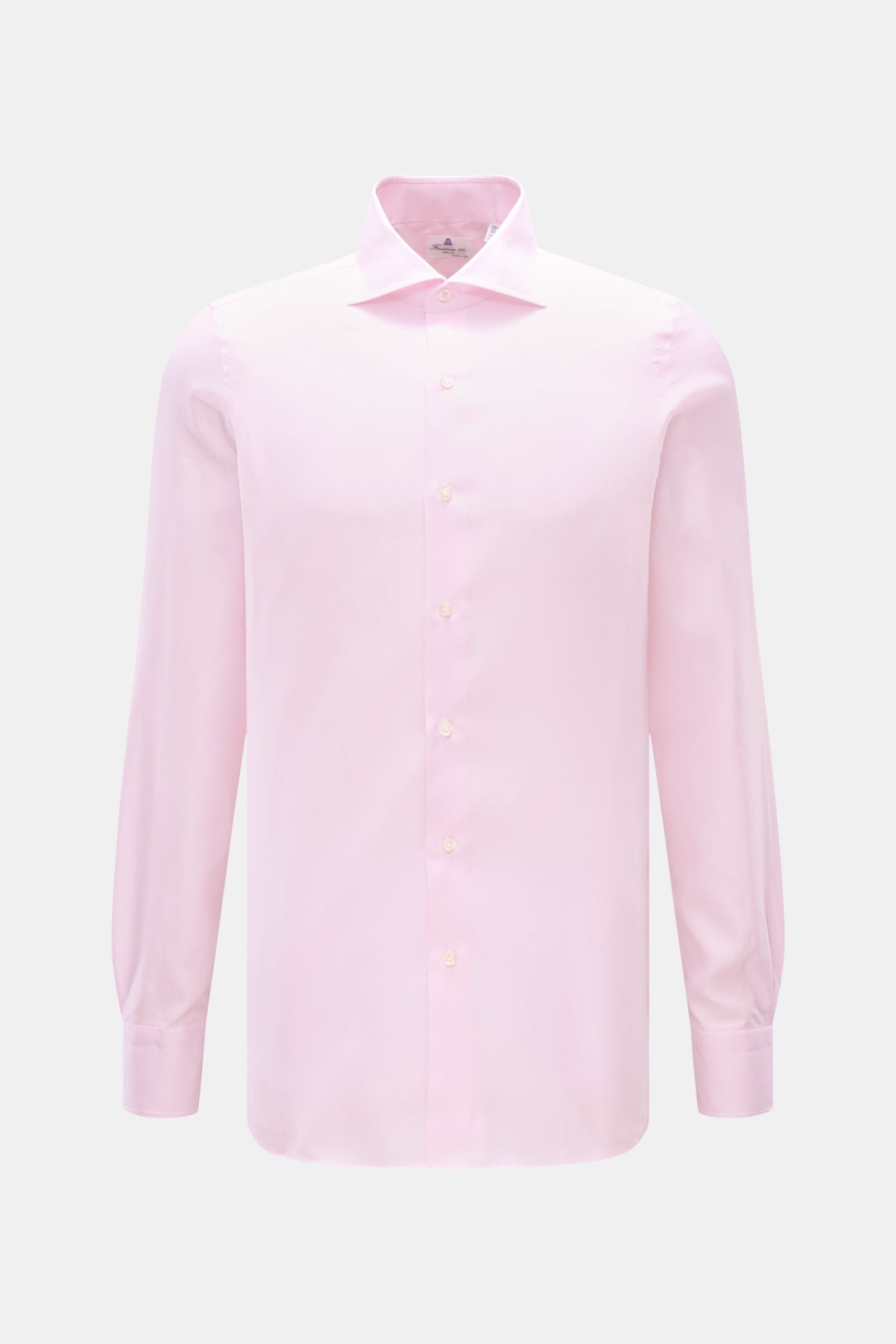 Finamore Business shirt 'Edoardo Napoli' shark collar - rose
