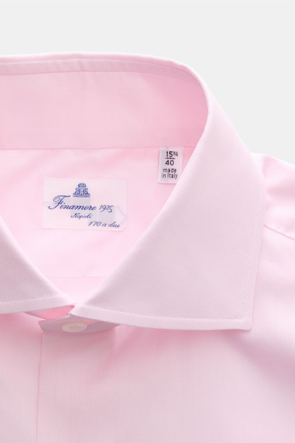 Finamore Business shirt 'Edoardo Napoli' shark collar - rose