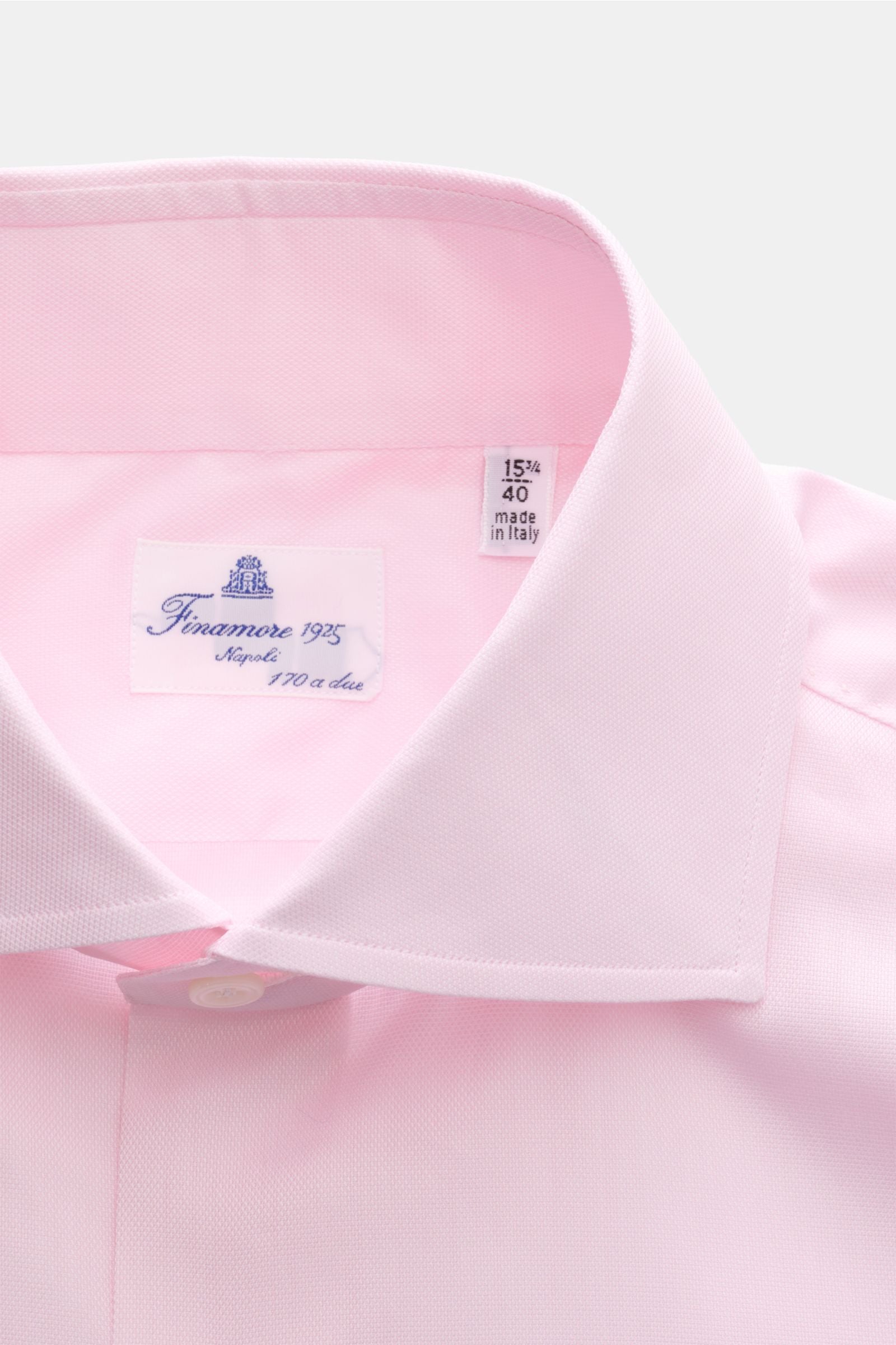 Finamore Business shirt 'Edoardo Napoli' shark collar - rose