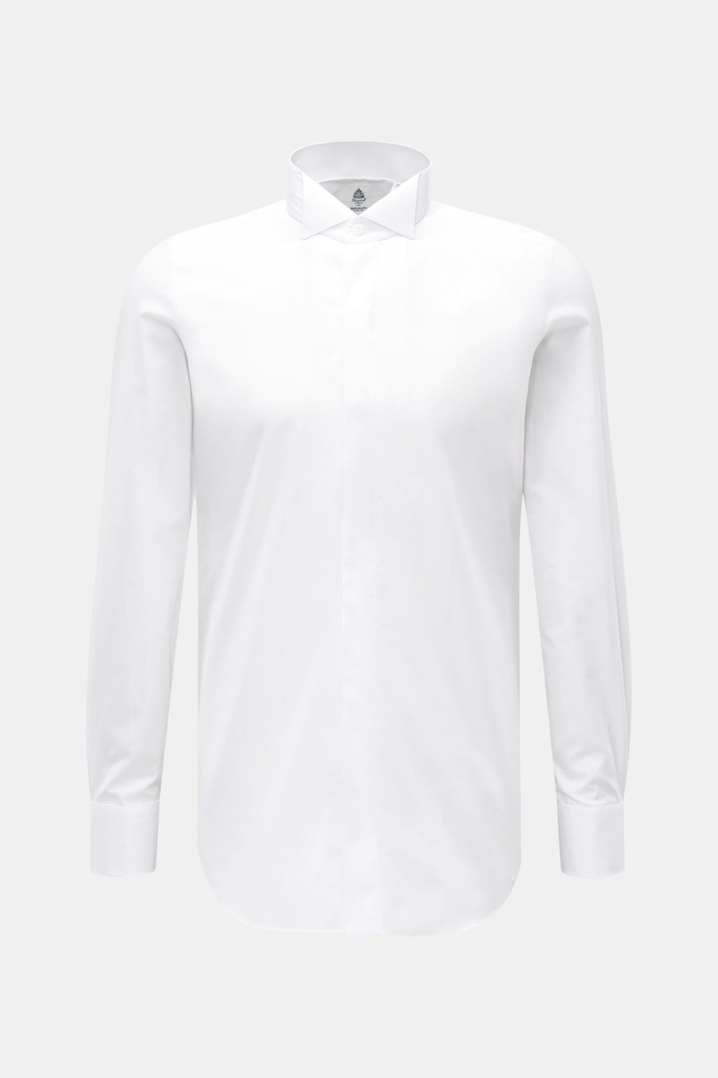 Finamore Tuxedo shirt 'Luciano' wing collar - white