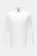 Finamore Tuxedo shirt 'Luigi Napoli' Kent collar - white