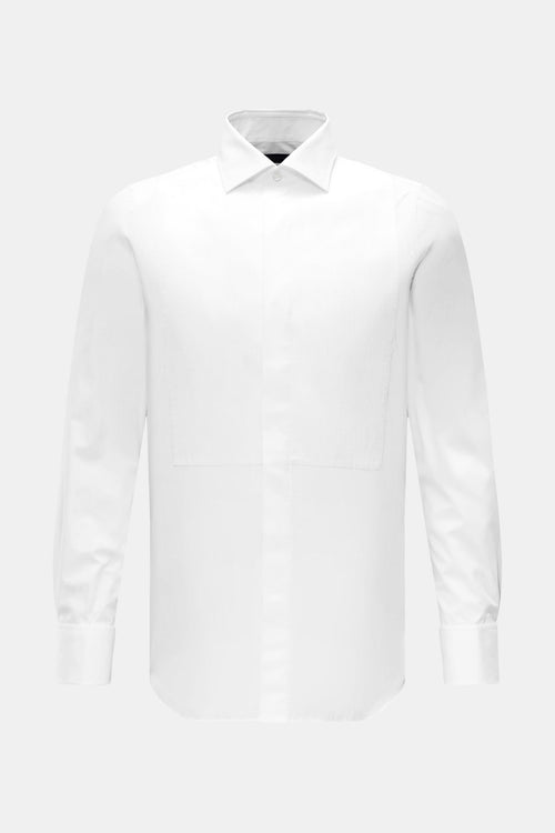 Finamore Tuxedo shirt 'Luigi Napoli' Kent collar - white