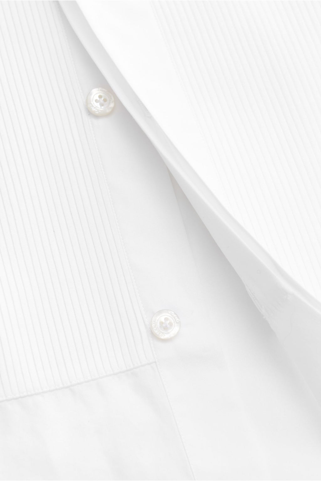 Finamore Tuxedo shirt 'Luigi Napoli' Kent collar - white