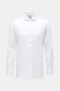 Giampaolo Tuxedo shirt shark collar - white
