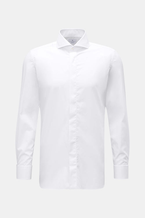 Giampaolo Tuxedo shirt shark collar - white