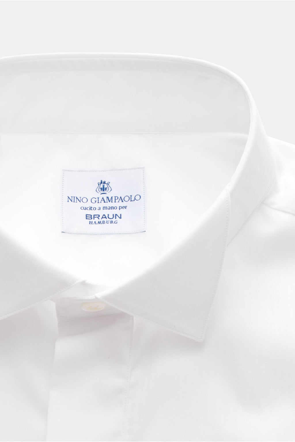 Giampaolo Tuxedo shirt wing collar - white