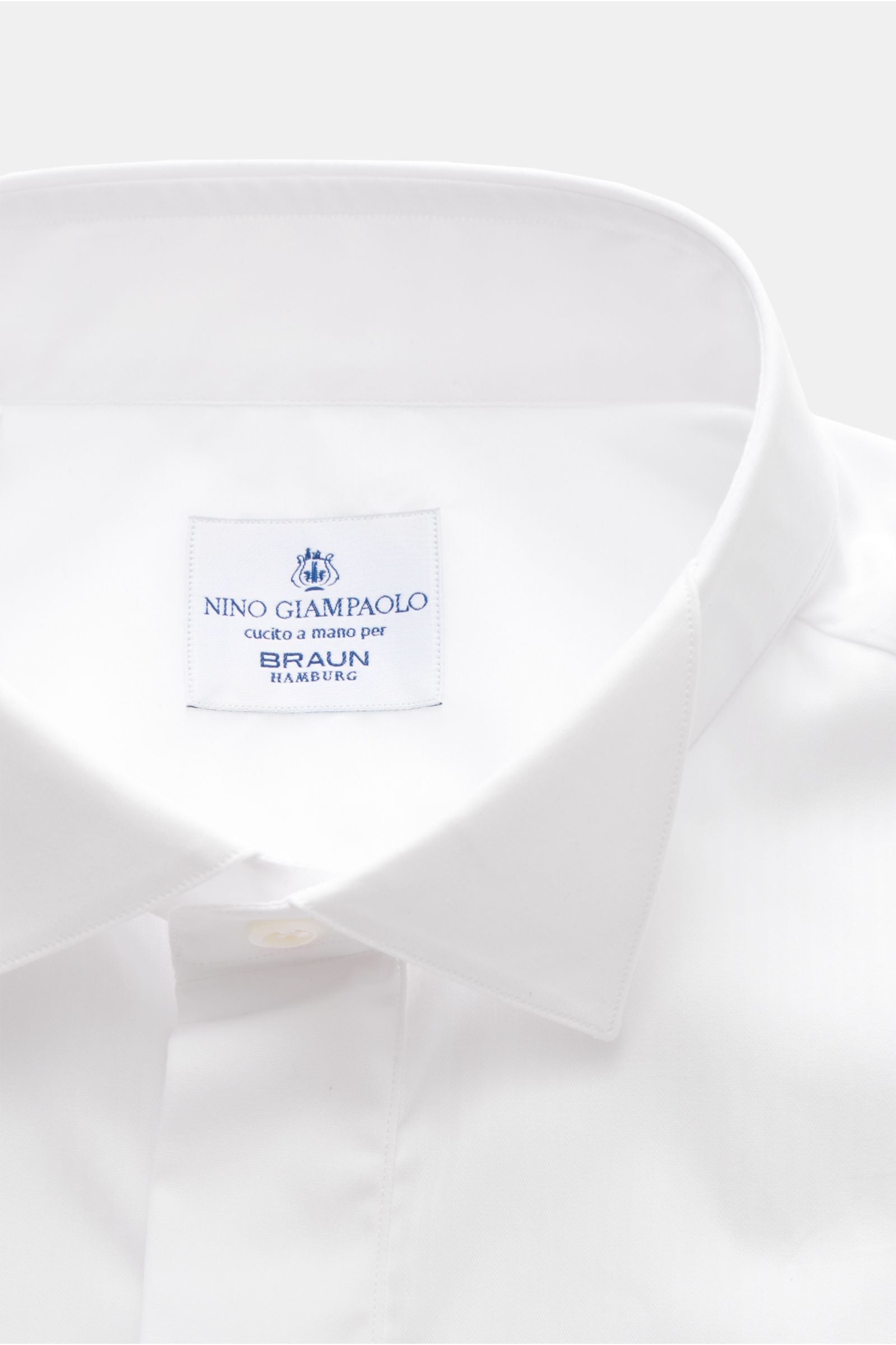 Giampaolo Tuxedo shirt wing collar - white