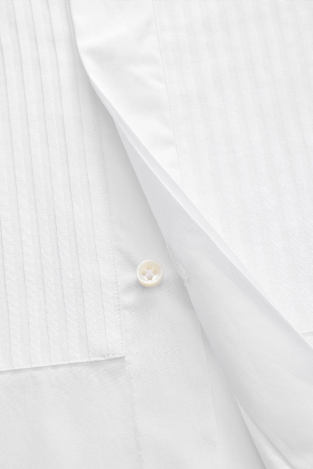 Borrelli Tuxedo shirt 'Quinto' Kent collar - white 2