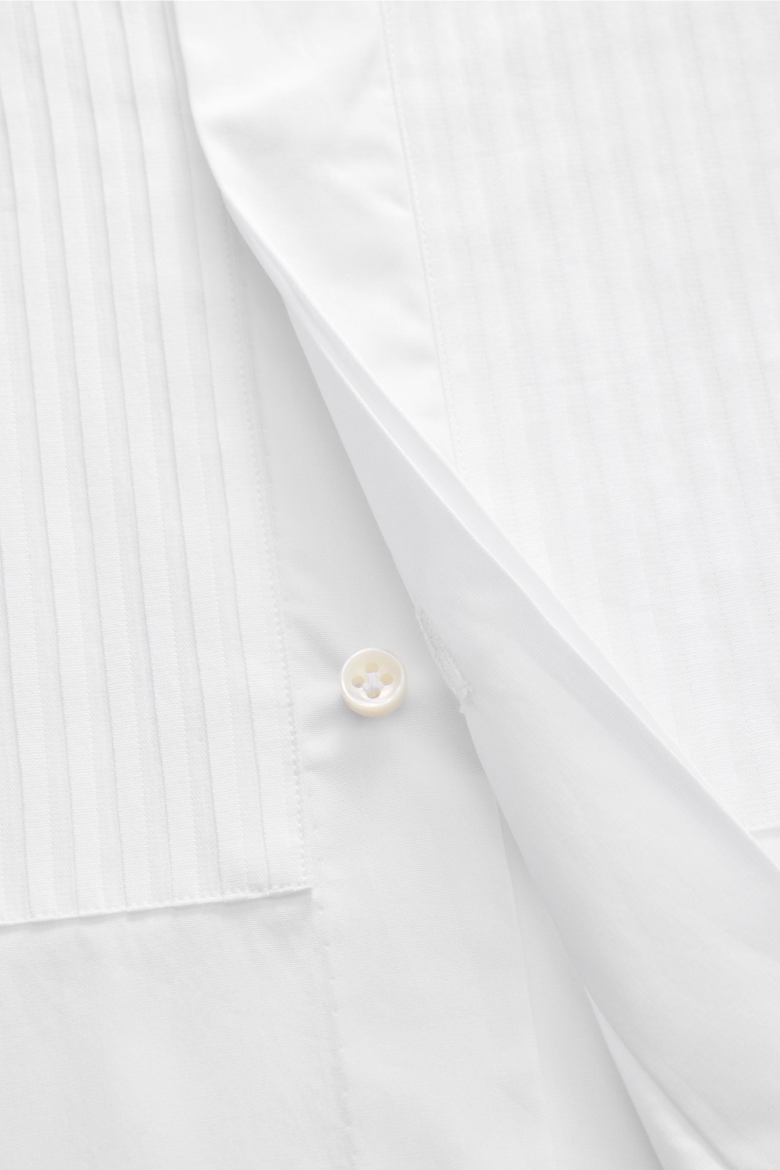 Borrelli Tuxedo shirt 'Quinto' Kent collar - white 2