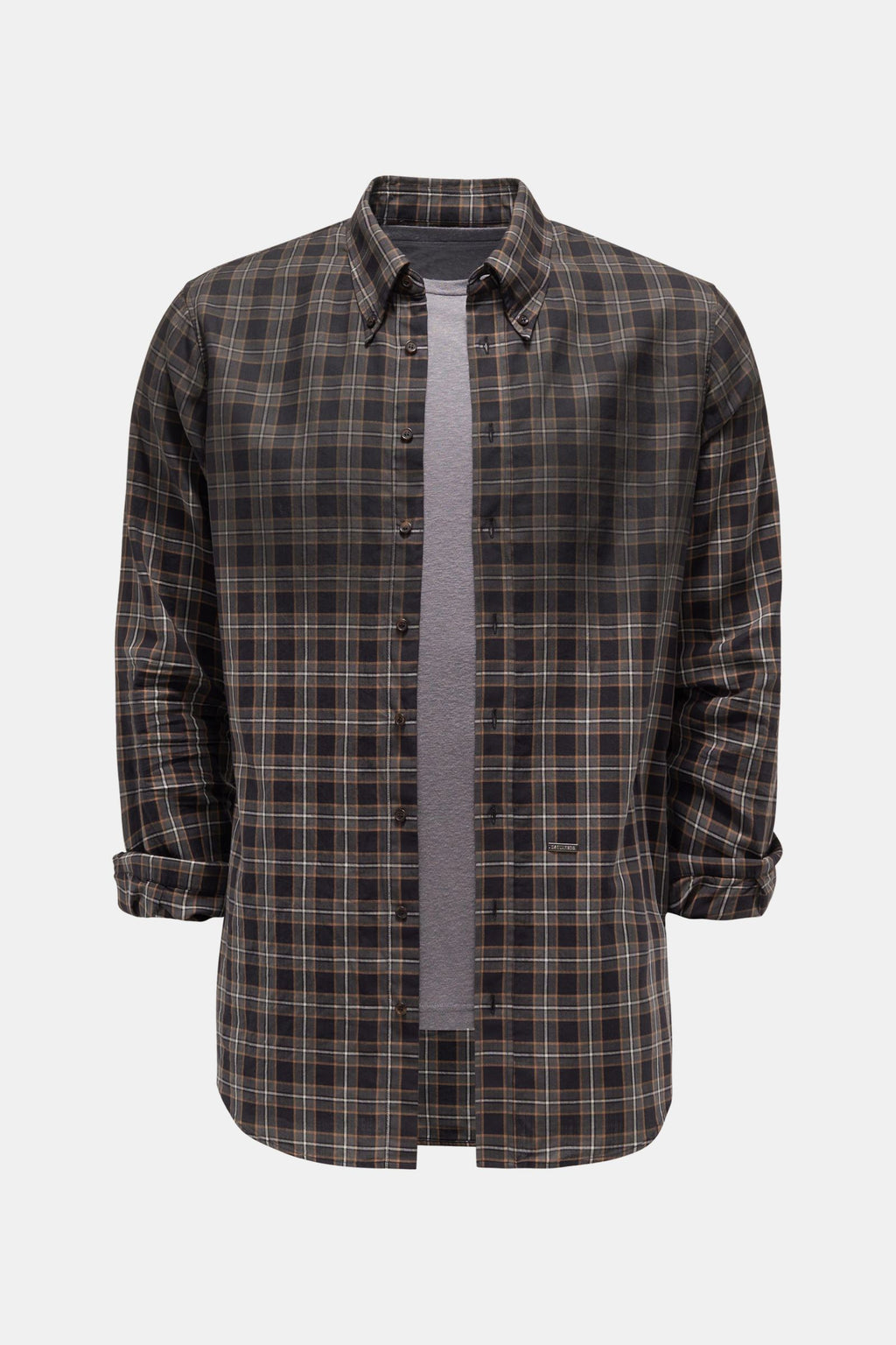 Dsquared2 Casual shirt 'Check Drop Shirt' button-down collar - brown checked