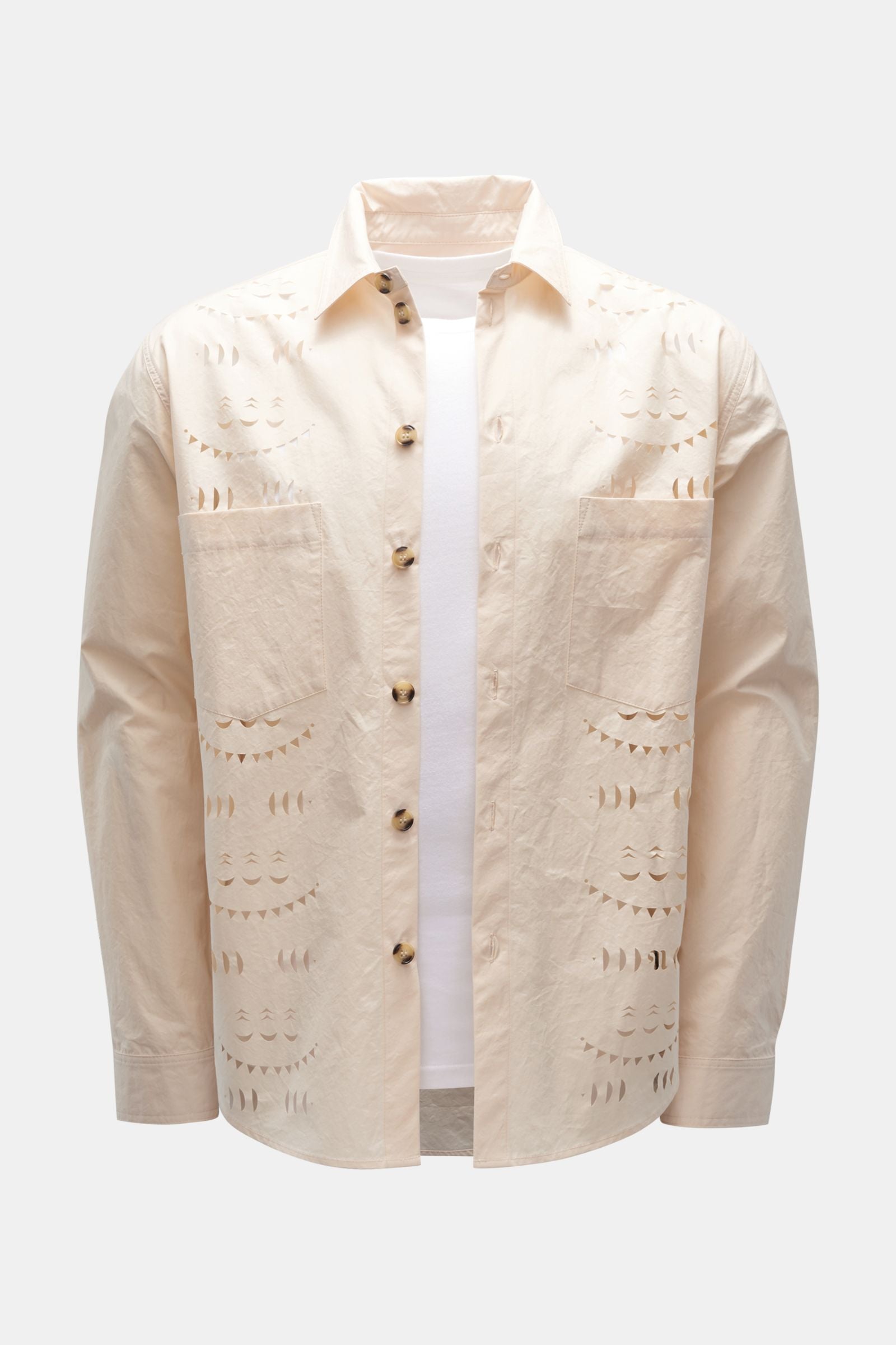 Nanushka Overshirt 'Jari' - Cream