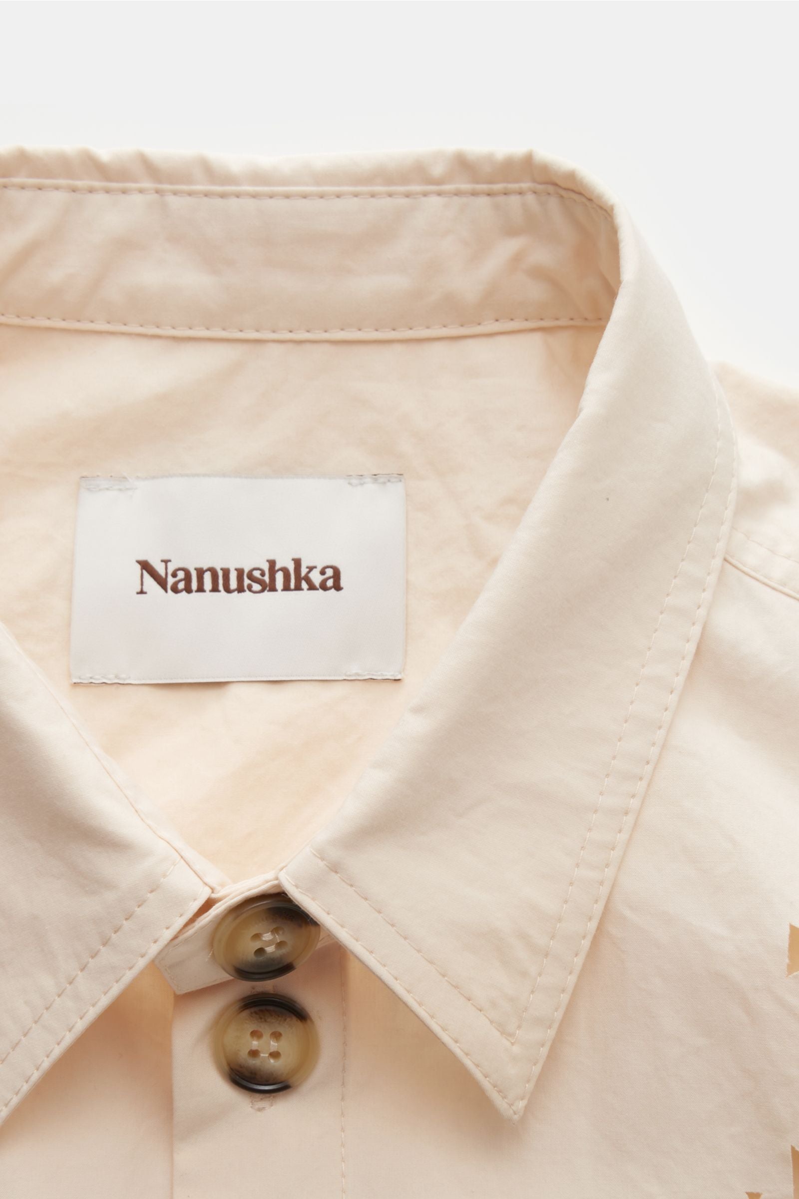 Nanushka Overshirt 'Jari' - Cream