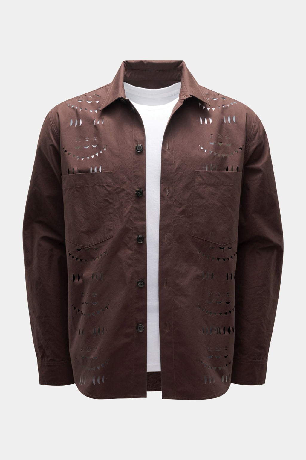 Nanushka Overshirt 'Jari' - Dark brown