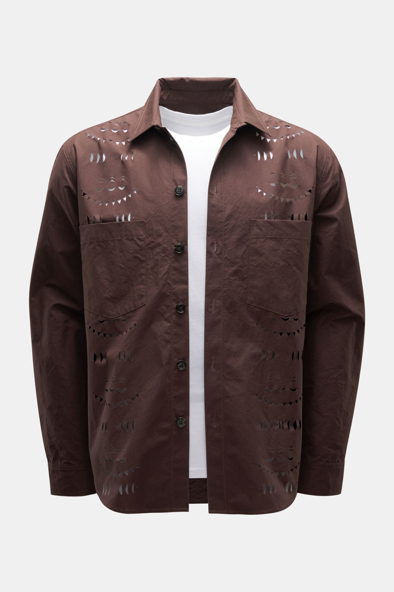 Nanushka Overshirt 'Jari' - Dark brown