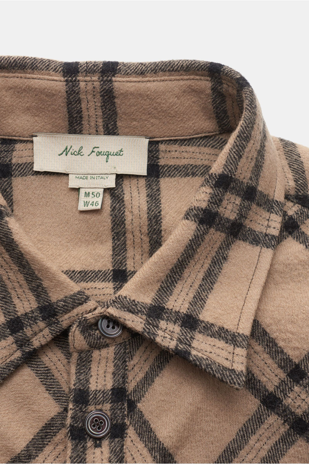 Nick Fouquet Casual shirt slim collar - checked