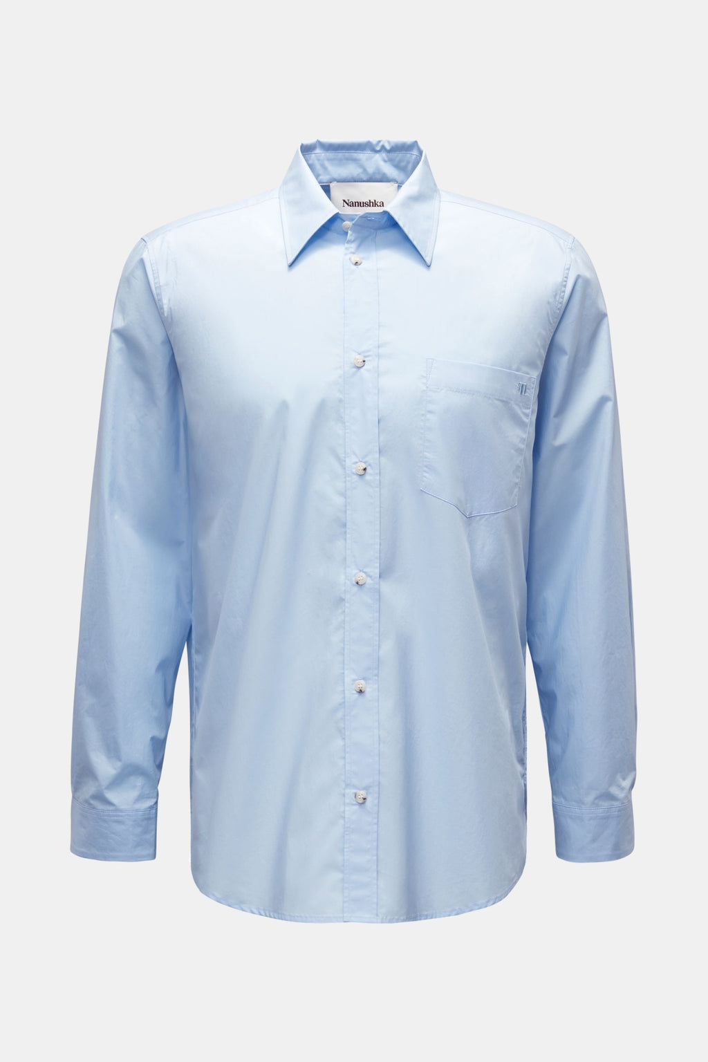 Nanushka Casual shirt 'Kaleb' Kent collar - light blue