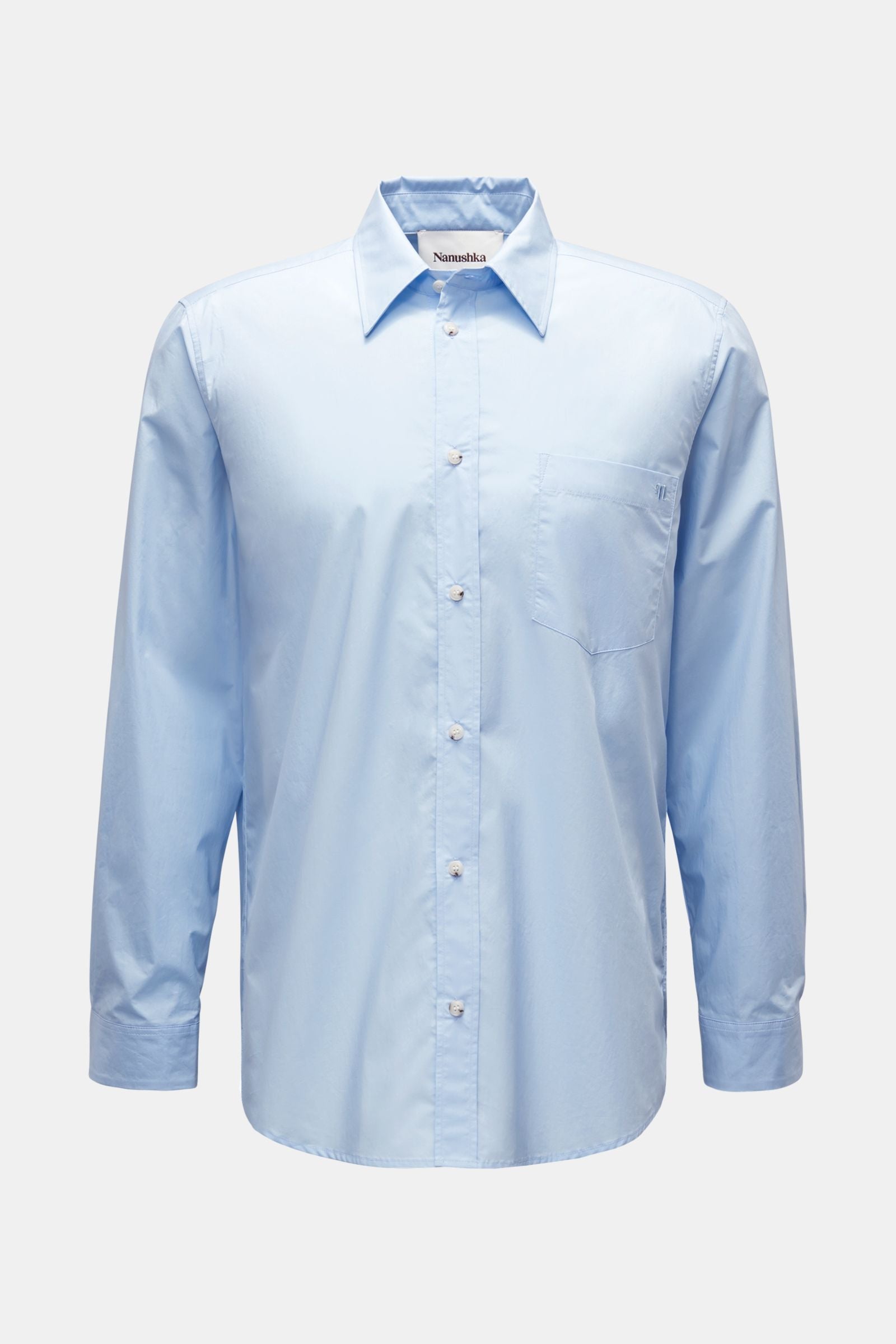 Nanushka Casual shirt 'Kaleb' Kent collar - light blue