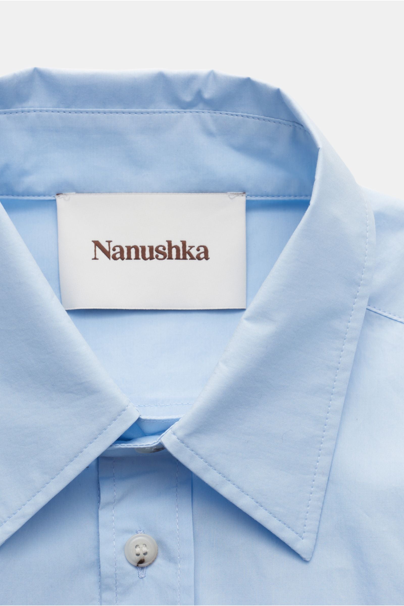 Nanushka Casual shirt 'Kaleb' Kent collar - light blue