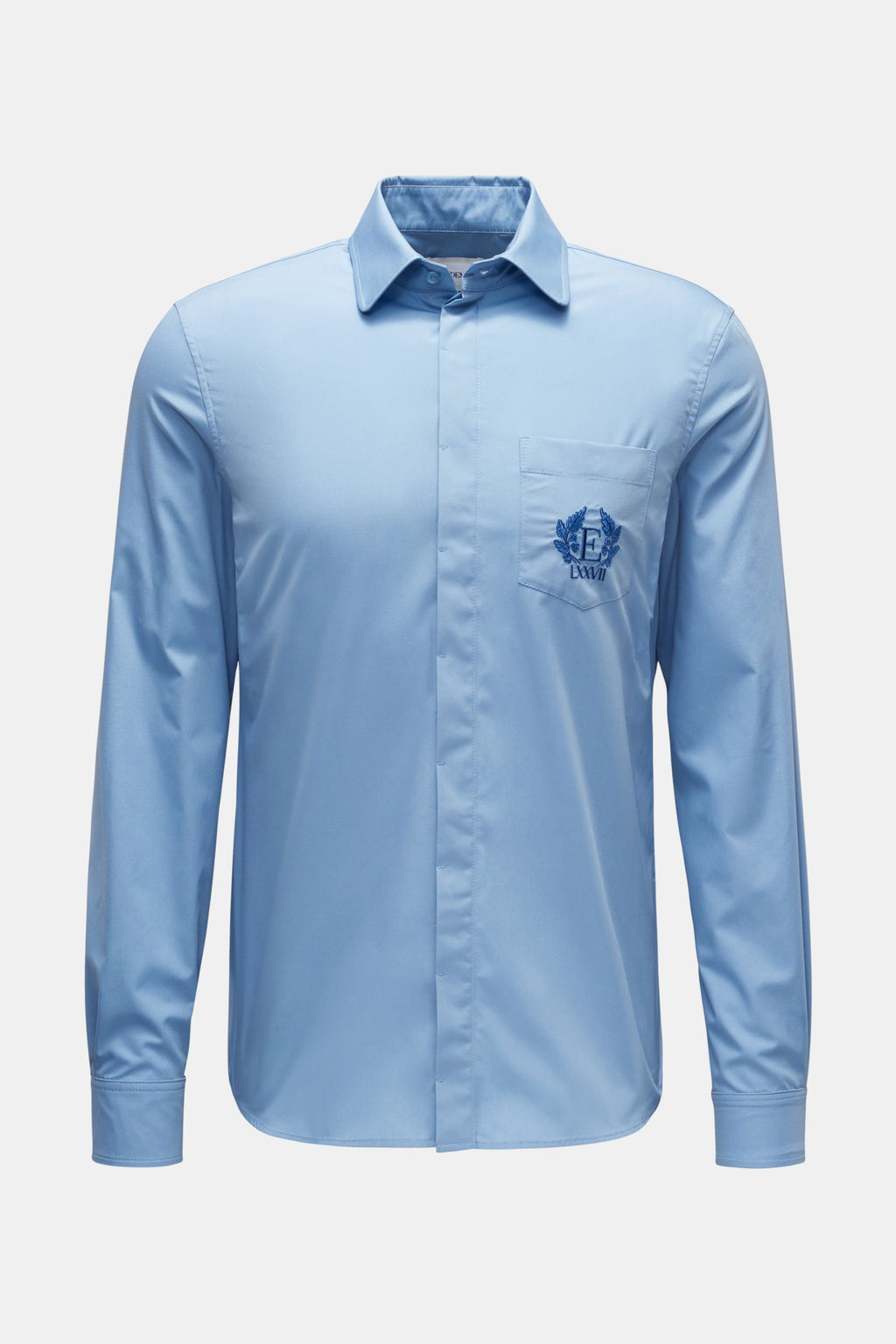 Erdem Casual shirt 'Luke' slim collar smoky - smoky blue