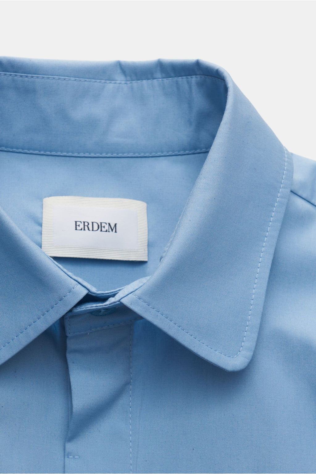 Erdem Casual shirt 'Luke' slim collar smoky - smoky blue