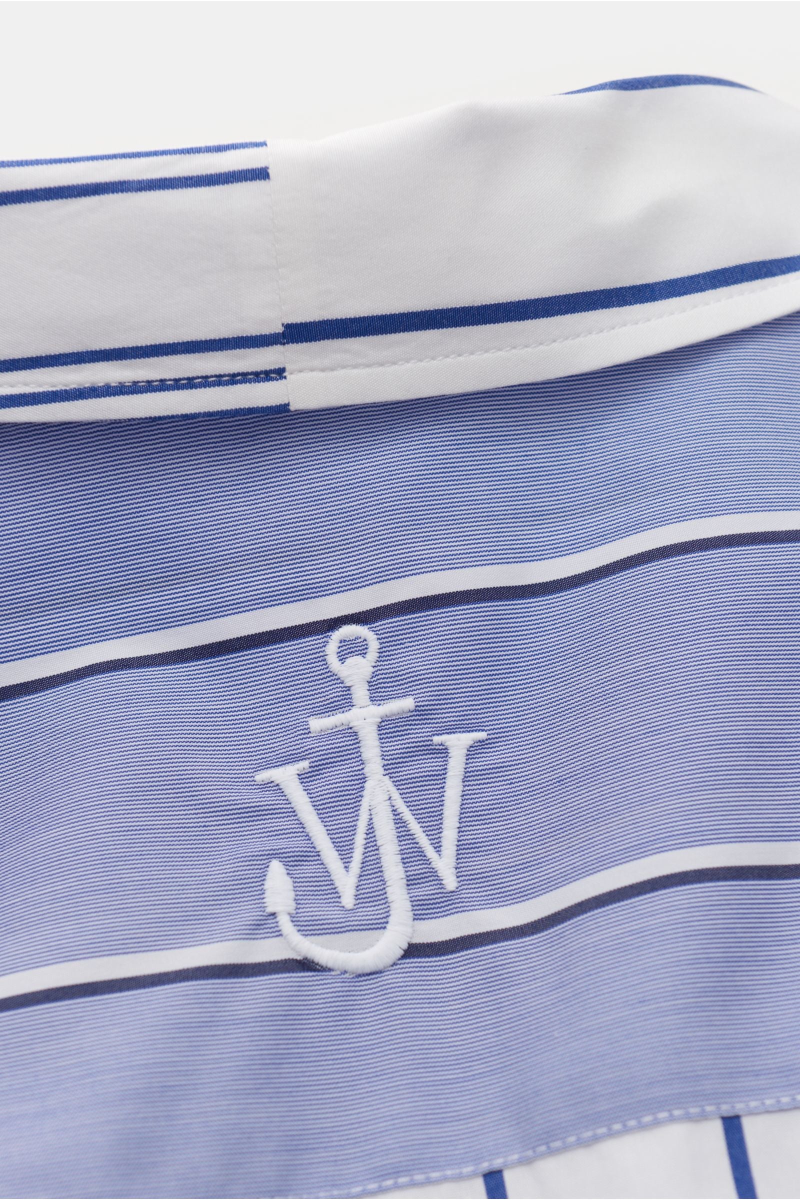 JW Anderson Casual shirt Cuban collar navy/smoky - striped