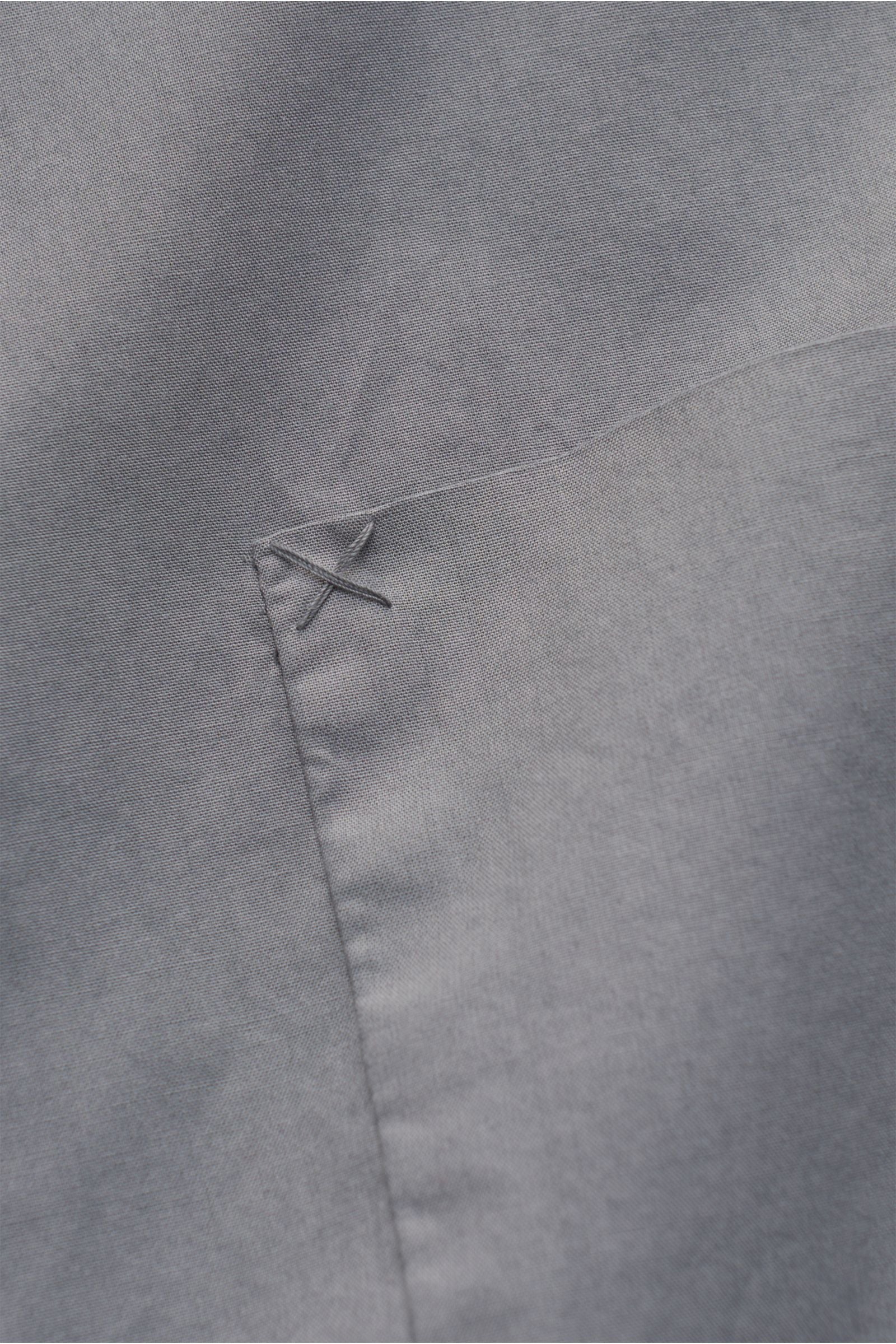 Weber+Weber Casual shirt 'Vintage Popeline Collar Shirt' grandad collar - grey